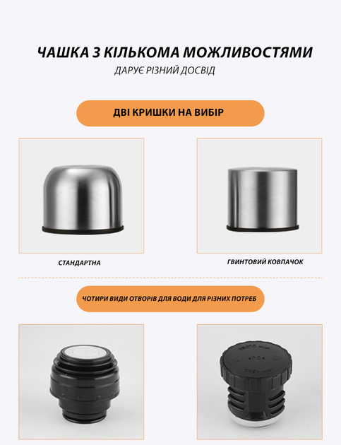 Вакуумний термос Solve з нержавіючої сталі 350 мл KT6008201 - зображення 8