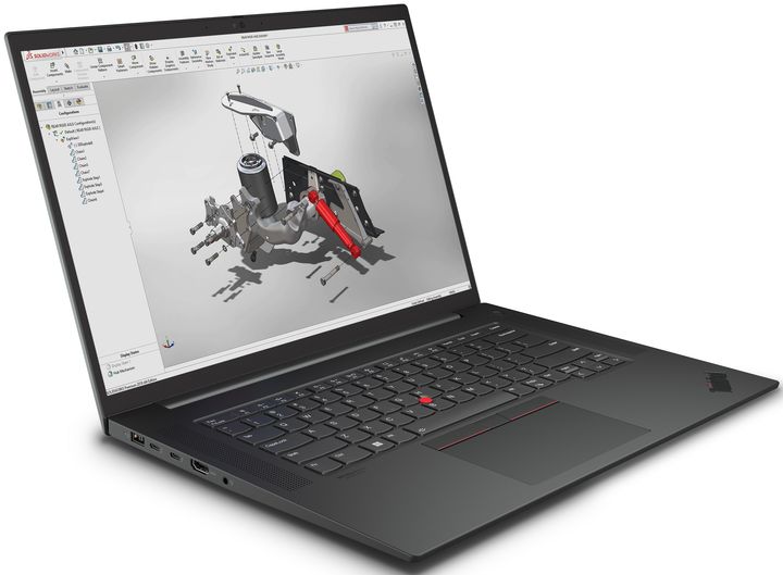 Ноутбук 16" Lenovo ThinkPad P1 Gen 6 Mobile Workstation Intel Core i9-13900H RAM 32GB SSD 1TB Quadro RTX 2000 Win11 Алюминиевый корпус (UKR) - изображение 4