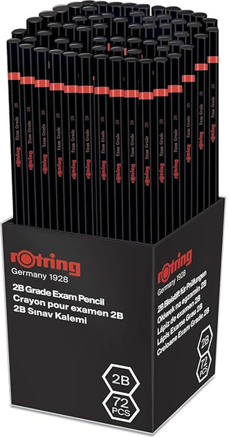 Набір графітових олівців Rotring 2B 72 шт (23026980900681) - зображення 1