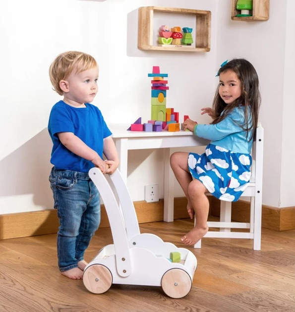 Ходунки Le Toy Van Petilou Rainbow Cloud Walker з дерев'яним конструктором (5060023421027) - зображення 4