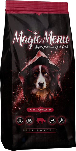 Polwilgotna sucha karma dla psa Magic Menu z wolowiną 10 kg (5905999926025) - obraz 1