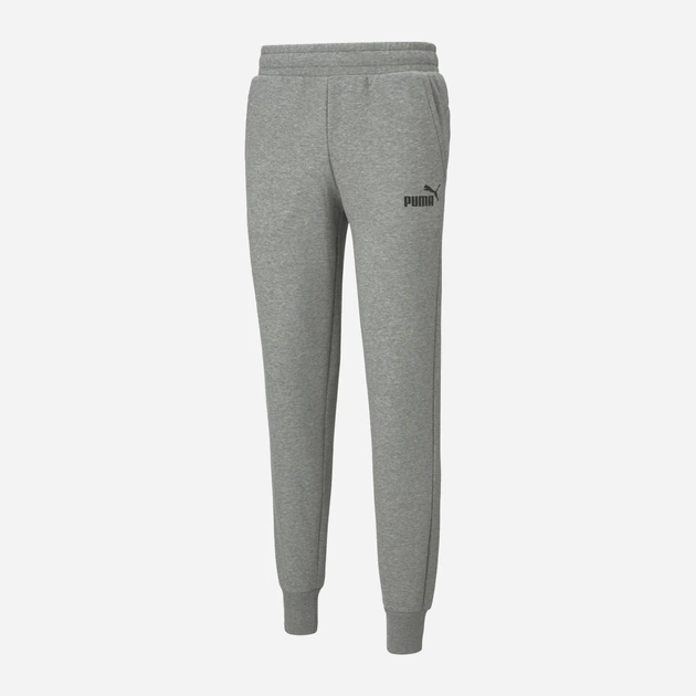 Спортивні штани утеплені чоловічі Puma Ess Logo Pants Fl Cl 586714-03 XS Сірі (4063697309333) - зображення 4