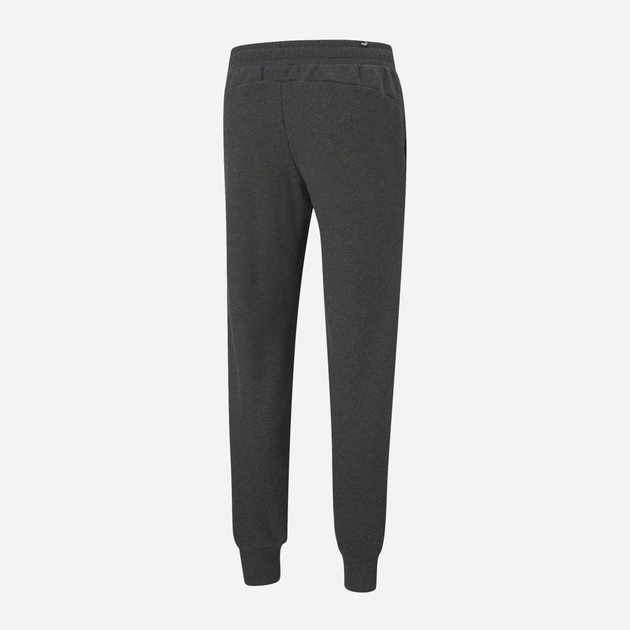 Spodnie dresowe męskie ocieplane Puma Ess Logo Pants Fl Cl 586714-07 2XL Ciemnoszare (4063697310117) - obraz 5