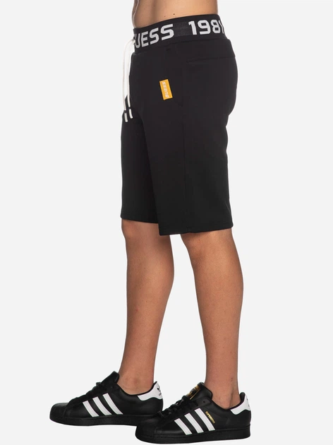 Spodenki dresowe męskie Guess Z3RD00KB212 L Czarne (7621701497468) - obraz 3