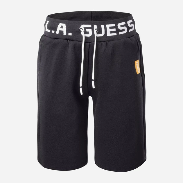 Спортивні шорти чоловічі Guess Z3RD00KB212 XL Чорні (7621701497475) - зображення 5