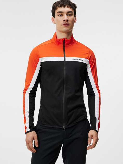 Bluza sportowa męska rozpinana J. Lindeberg jlgmjs08923-9999 M Czarna (7310421066121) - obraz 1