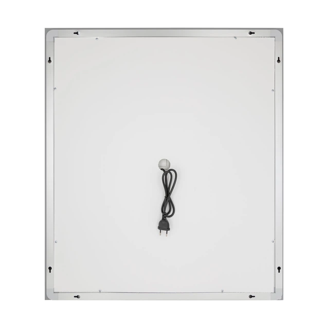 Зеркало Qtap Mideya 700x800 с LED-подсветкой Touch, с антизапотеванием, с часами, диммером яркости QT2078DCF7080W - изображение 6