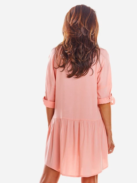 Sukienka koszulowa damska Awama A300 106808 L/XL Różowa (5902360540644) - obraz 2