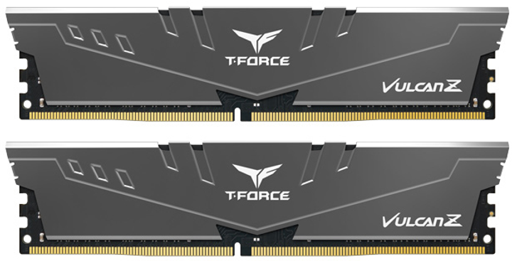 Pamięć RAM Team Group DDR4-3600 32768MB PC-28800 (Kit of 2x16384) T-Force Vulcan Z Gray (TLZGD432G3600HC18JDC01) - obraz 1