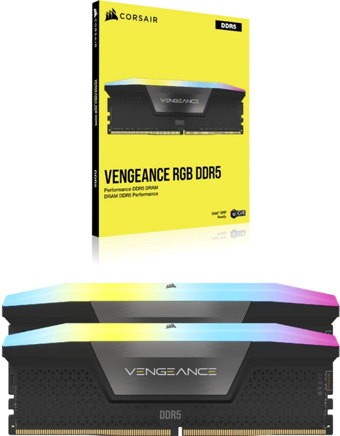 Pamięć RAM Corsair DDR5-5600 98304MB PC5-44800 (Kit of 2x49152) Vengeance RGB Black (CMH96GX5M2B5600C40) - obraz 2