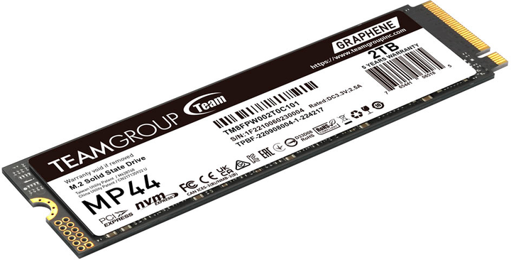 Dysk SSD Team Group MP44 2TB M.2 2280 PCIe 4.0 x4 3D TLC NAND (TM8FPW002T0C101) - obraz 4