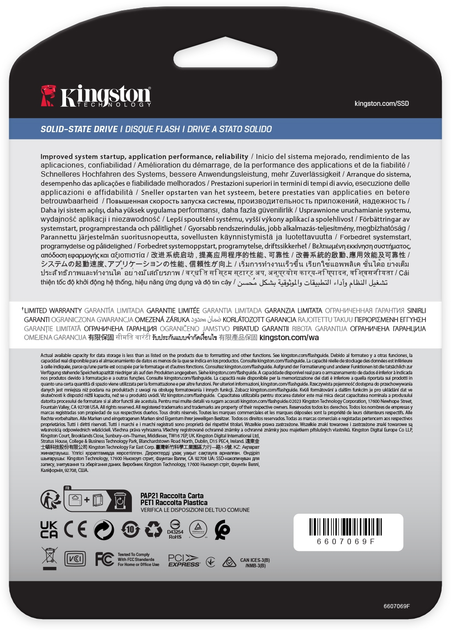 Dysk SSD Kingston DC2000B 240GB M.2 2280 NVMe PCIe 4.0 x4 3D TLC (SEDC2000BM8/240G) - obraz 5