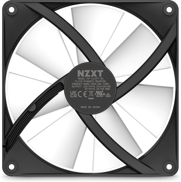 Wentylator NZXT F140 RGB Core Black (RF-C14SF-B1) - obraz 6
