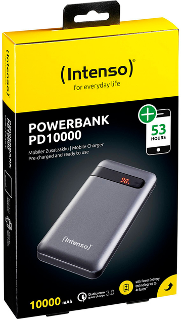 УМБ Intenso PD10000 10000 mAh 18W PD Grey (7332330) - зображення 9