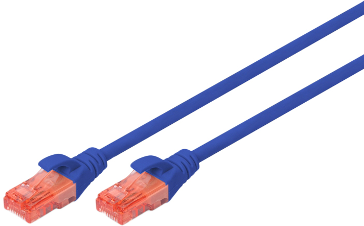 Патч-корд Digitus CAT6 UTP 1 м AWG 26/7 Cu LSZH Blue (DK-1617-010/B) - зображення 1