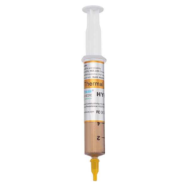 Термопаста (теплоотвод) для процессора Thermal Grease Halnziye 10мл HY610-TU25 - изображение 7
