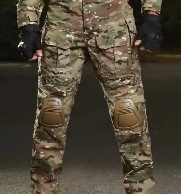 Бойові тактичні штані G3 Tactical Pants Multicam з наколінниками KT6008406 розмір M - зображення 1