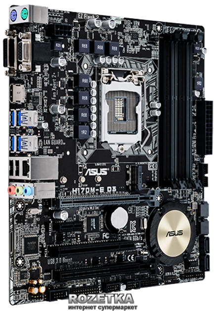 Материнская плата Asus H170M-E D3 (s1151, Intel H170, PCI-Ex16) – фото ...