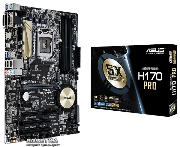 Материнская плата Asus H170-Pro (s1151, Intel H170, PCI-Ex16