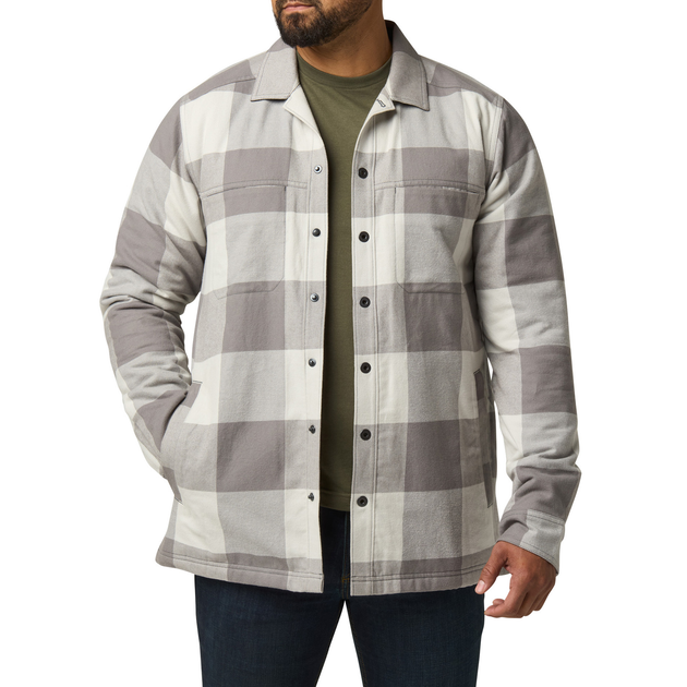 Куртка тактична демісезонна 5.11 Tactical Seth Shirt Jacket Overcast Grey Check XL (78042-1151) - изображение 1