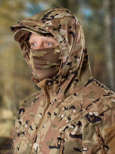 Куртка / ветровка тактическая Han Wild Softshell multicam софтшелл Мультикам L - изображение 2