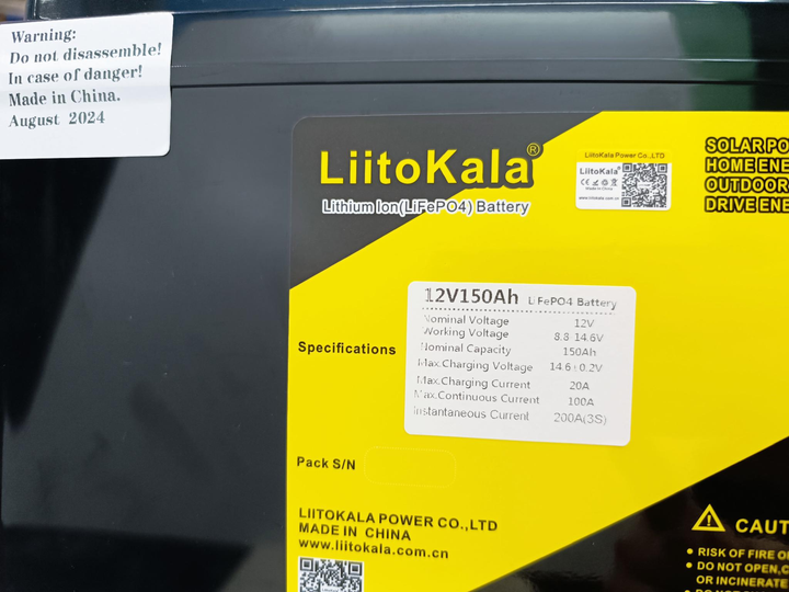 Аккумуляторная батарея Liitokala LiFePO4 150Ah 12,8V LCD - изображение 2