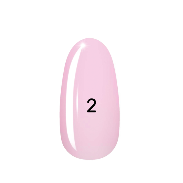 Акрігель для нарощування нігтів YouPOSH Acryl Gel 15 мл № 2 Світло-рожевий - изображение 3