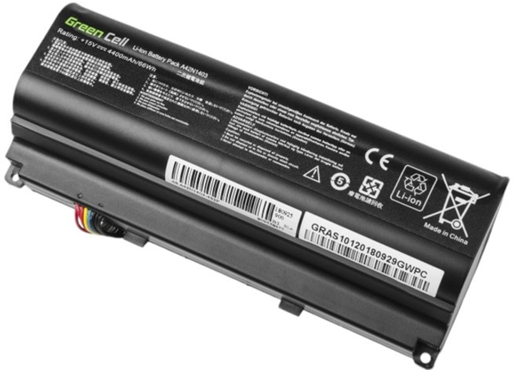 Акумулятор Green Cell для ноутбуків Asus ROG G751 G751J G751JL G751JM G751JT G751JY 15V 4400mAh (5903317224747) - зображення 2