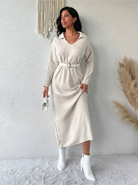 Сукня міді зимова жіноча SHEIN GD-00085506 One Size Світло-бежева від Rozetka на платформі USKIDKA Акція на Сукня міді зимова жіноча SHEIN GD-00085506 One Size Світло-бежева від Rozetka