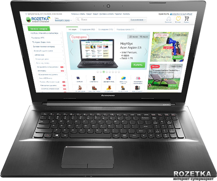 Ноутбук Lenovo Z70-80 (80FG00DXUA) Black – фото, отзывы, характеристики ...