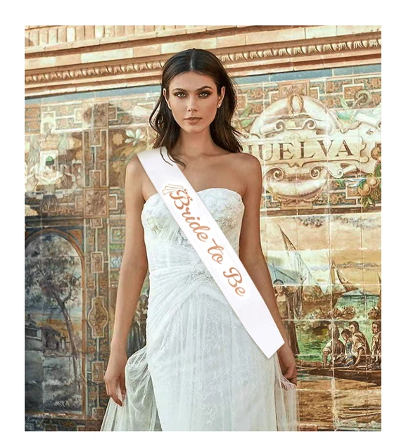 Стрічка через плече на дівич-вечір для нареченої bride to be Honey Fashion Accessories One Size білий (12-217) - Фото 2 Стрічка через плече на дівич-вечір для нареченої bride to be Honey Fashion Accessories One Size білий (12-217) - зображення 2