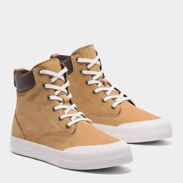 Женские кеды высокие Timberland TB0A2A7Z754 37 (6US) 23 см Желтые (197065862749) 