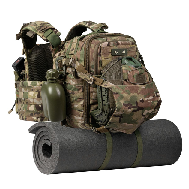 Тактичний наплічник DM20 Ukrarmor на 20 л. Cordura 1000D. Кріплення Molle. Мультикам 28 х 15 х 40 див. - зображення 2