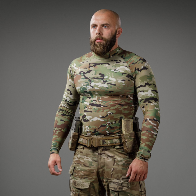 Рашгард тактический Raptor Ukrarmor Rashguard Multicam. Slim fit, полиэстер S - изображение 2