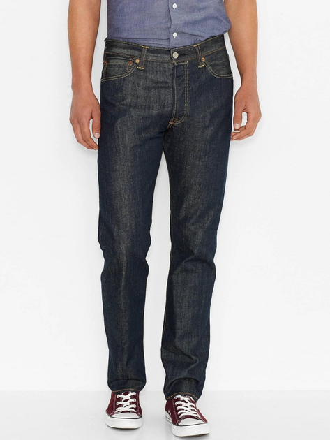 Jeansy regular fit męskie Levi's 501 Original 00501-0162 32-32 Granatowe (5412130520214) - obraz 1