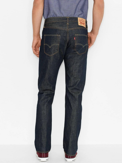 Jeansy regular fit męskie Levi's 501 Original 00501-0162 33-34 Granatowe (5412130094616) - obraz 2