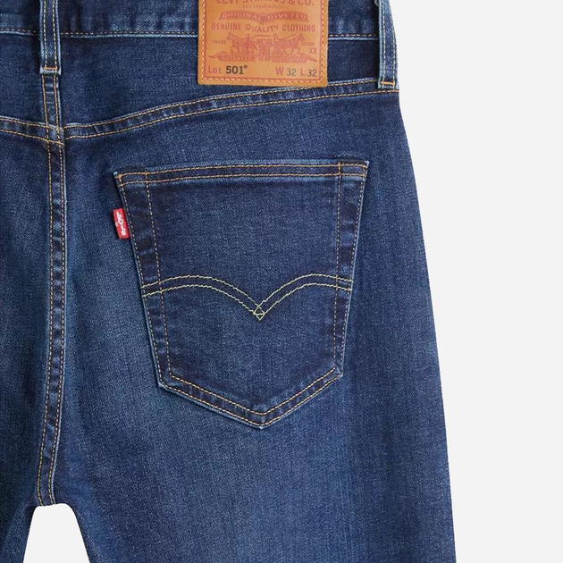 Джинси Regular fit чоловічі Levi's 501 Original 00501-3199 31-34 Темно-сині (5400970332043) - зображення 9