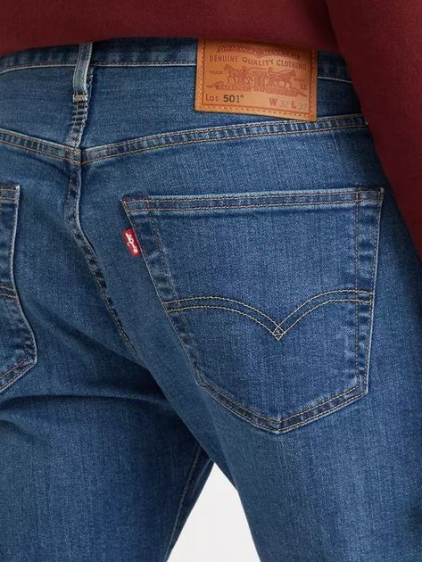 Джинси Regular fit чоловічі Levi's 501 Original 00501-3339 33-32 Темно-сині (5401043294626) - зображення 6