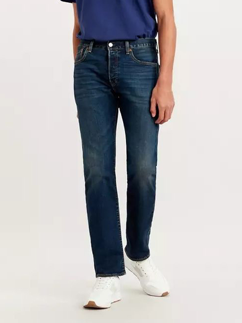 Jeansy regular fit męskie Levi's 501 Original 00501-3061 33-30 Granatowe (5400898339414) - obraz 1