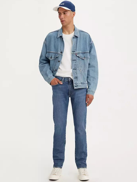 Jeansy slim fit męskie Levi's 511 Slim 04511-5461 34-32 Granatowe (5401043289745) - obraz 3