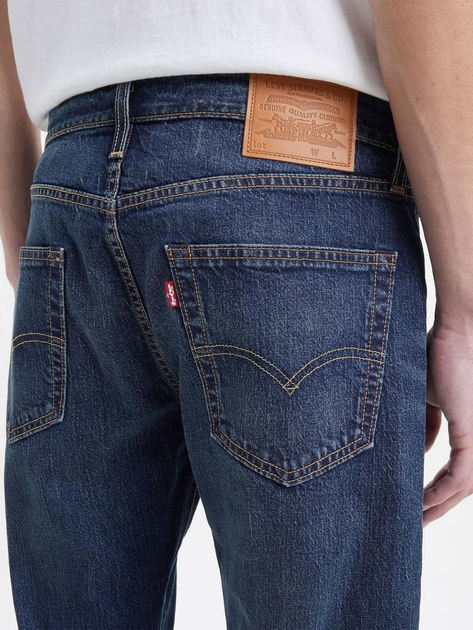 Джинси Regular fit чоловічі Levi's 502 Taper 29507-1294 33-32 Темно-сині (5401043431458) - зображення 6