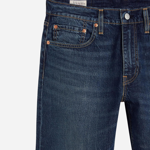 Джинси Regular fit чоловічі Levi's 502 Taper 29507-1294 33-32 Темно-сині (5401043431458) - зображення 9