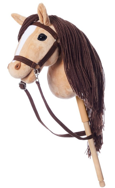 Кінь на палиці Tootiny Hobby Horse HoppiHorse A3 Бежевий (5907630902016) - зображення 1