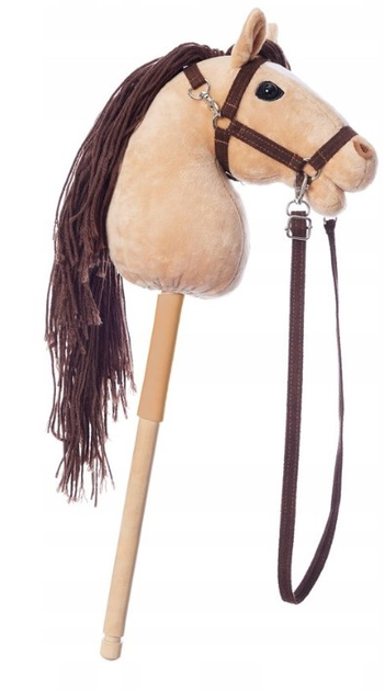 Koń na kiju Tootiny Hobby Horse HoppiHorse A4 Beżowy (5907630902047) - obraz 2