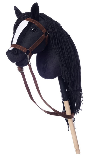 Koń na kiju Tootiny Hobby Horse HoppiHorse A4 Czarny (5907630902054) - obraz 1