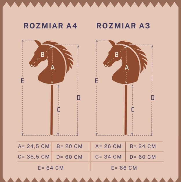 Koń na kiju Tootiny Hobby Horse HoppiHorse A3 w szarym kolorze (5907630902030) - obraz 6