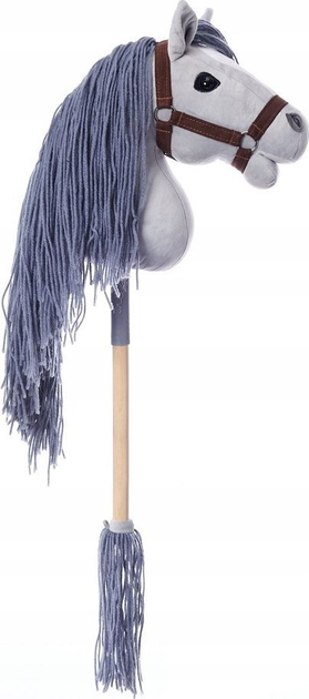 Koń na kiju Tootiny Hobby Horse HoppiHorse A3 w szarym kolorze (5907630902030) - obraz 3