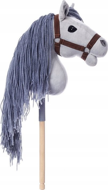 Koń na kiju Tootiny Hobby Horse HoppiHorse A3 w szarym kolorze (5907630902030) - obraz 4