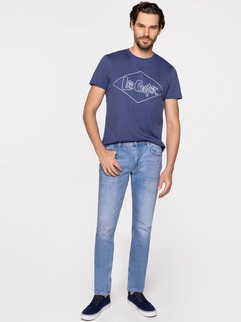 Jeansy slim fit męskie Lee Cooper DENZEL-2623 36-32 Niebieskie (5905991703211) - obraz 3