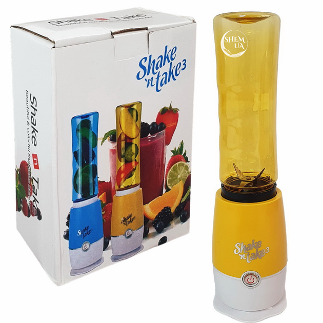 Стационарный блендер Shake n take с переносным стаканом в комплекте T24-S8-Yellow - изображение 5